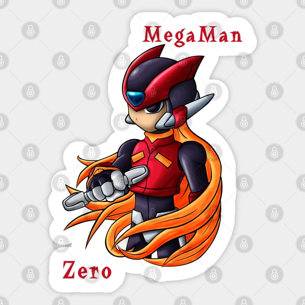 Mega Man Zero Sticker by Firestorm Fox